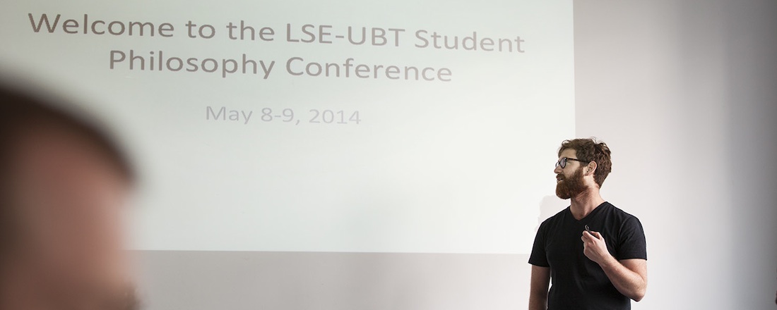 Ben Ferguson at the 2014 LSE–UBT Student Philosophy Conference